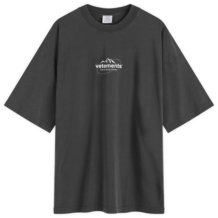 Футболка VETEMENTS Spring Logo T-Shirt чорний | UA65TR680B