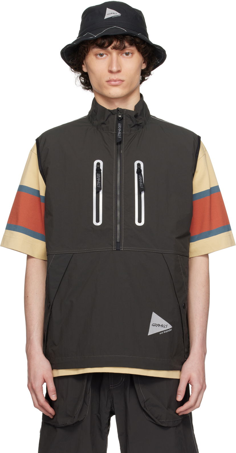 Жилет and wander Gramicci Edition Brushed Nylon Vest Зелений | GUJ5-S3001