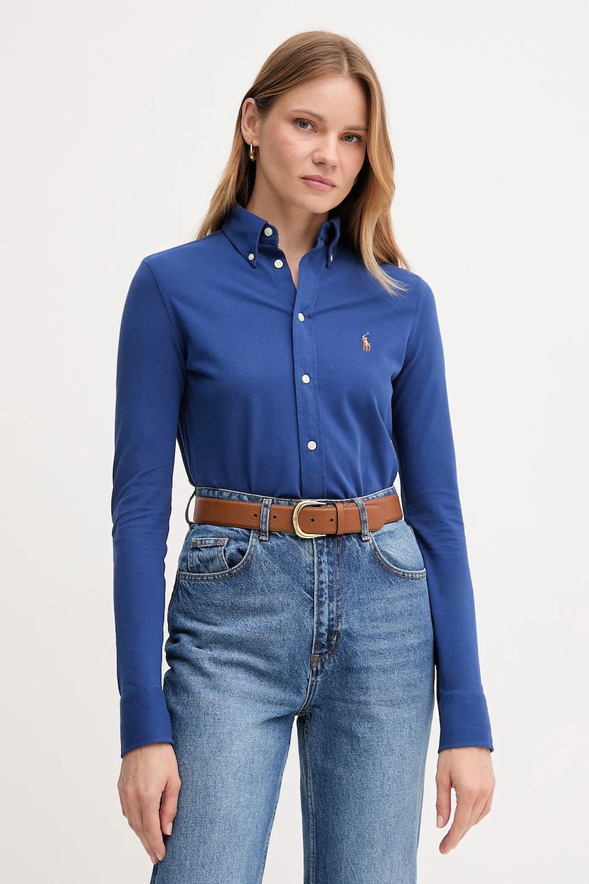 Сорочка Polo by Ralph Lauren Polo Ralph Lauren Classic Fit Button-Down Shirt Синій | 211924258