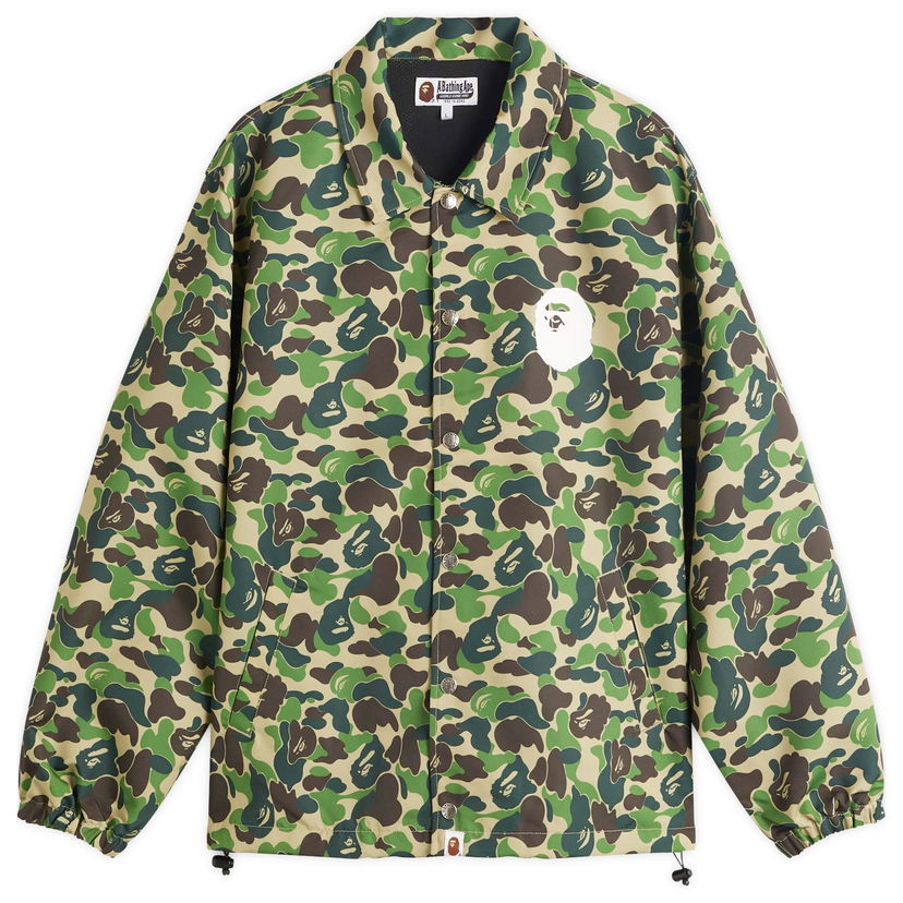 Вітровка BAPE A Bathing Ape ABC Camo Coach Jacket, Size L Зелений | 001LJL301010M-GRN