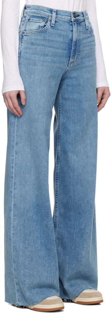 Джинси rag & bone Rag & Bone Sofie Wide-Leg Jeans Синій | WDD24S2952CLOT, 4