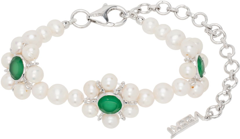 Браслет VEERT Trio Flower Pearl Bracelet Металік | JLG0016-WG