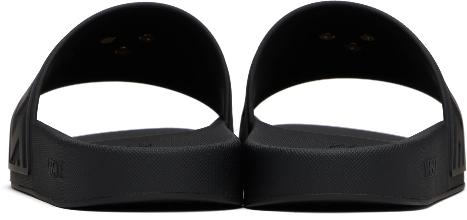 Кросівки та взуття Versace Versace 'La Medusa' Slides чорний | 1020535_1A15481, 1