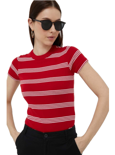 Футболка Polo by Ralph Lauren Stripe Tee Червоний | 211891520