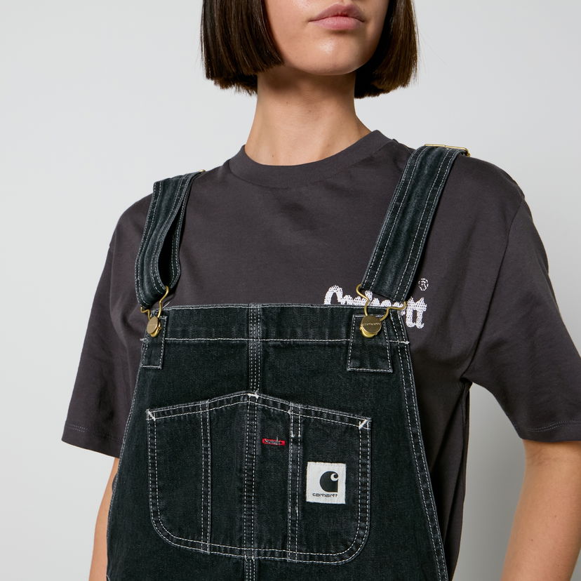 Штани Carhartt WIP Bib Denim Straight-Leg Dungarees чорний | I033018