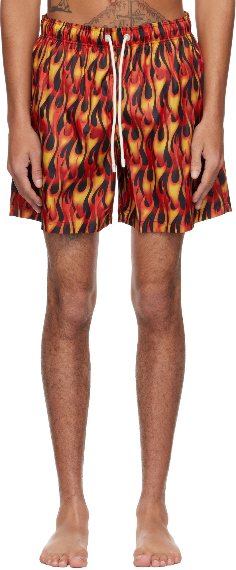Купальники Palm Angels Palm Angels Flames Swim Shorts Різнокольоровий | PMFD012S25FAB0072518