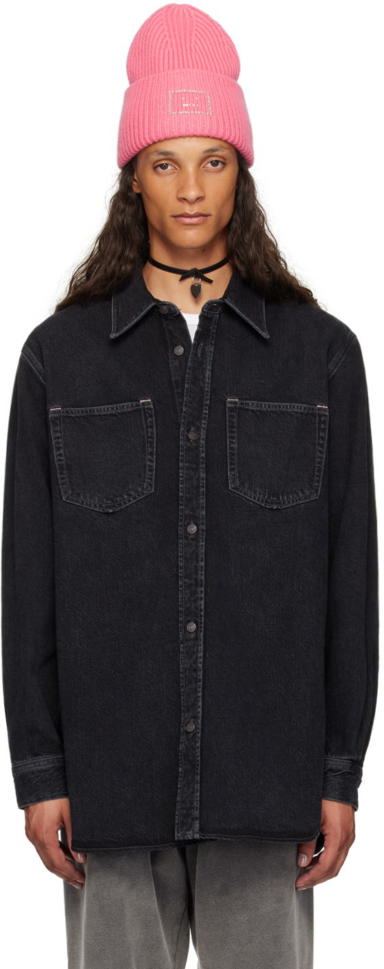 Сорочка Acne Studios Button-Up Denim Shirt чорний | CB0082-