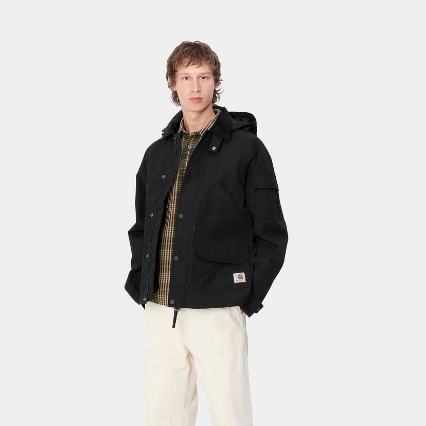Парка Carhartt WIP Clarton Hooded Workwear Jacket чорний | I033871_8
