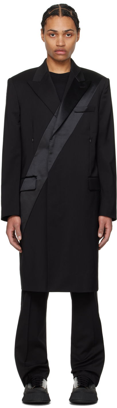Пальто Helmut Lang Helmut Lang Tuxedo Car Coat чорний | O01HM402, 0