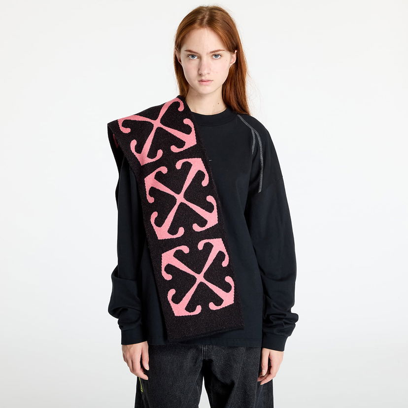 Шарф Off-White Off-White Kids Arrow Diag Scarf чорний | OGMA001F24KNI0021030