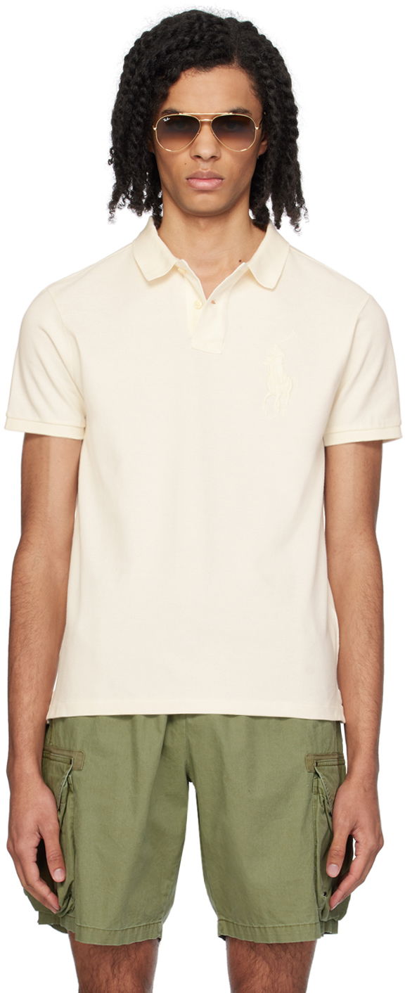 Сорочка поло Polo by Ralph Lauren Off-White Big Pony Polo білий | 710938137004