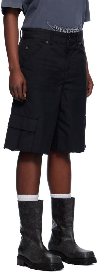 Шорти We11done We11done Cropped Cargo Shorts чорний | WD-DP0-24-344-M-BK, 1
