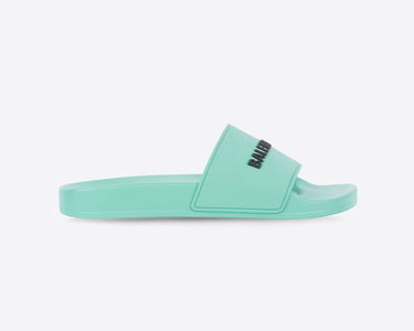 Кросівки та взуття Balenciaga Pool Slide Бірюзовий | 565547W1S803410, 0