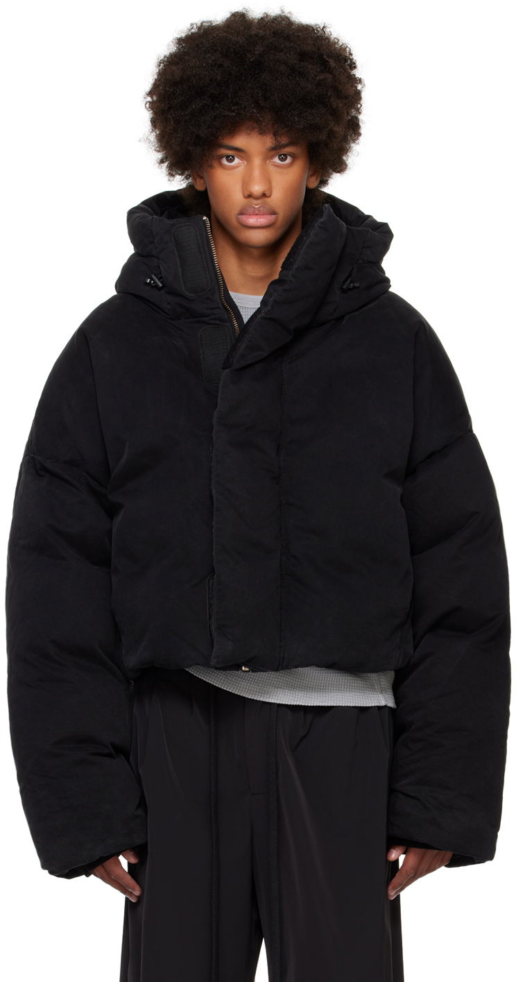 Пуховик Entire Studios Puffer Down Jacket With Hood чорний | ES2396IR