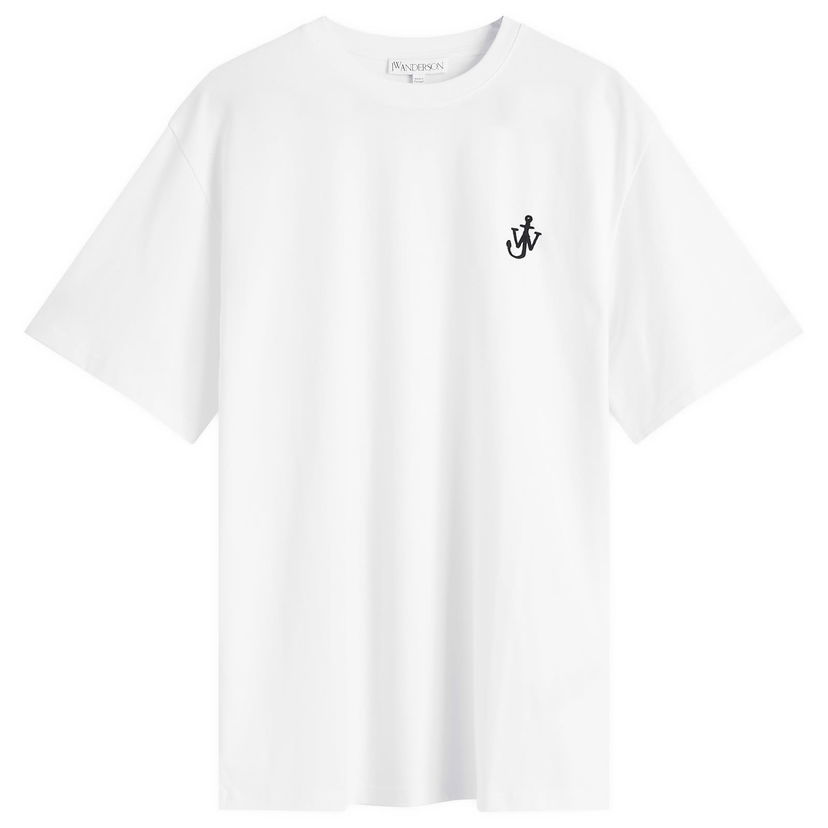 Футболка JW Anderson Jersey Anchor Embroidery T-Shirt білий | JT0257-PG1510-001