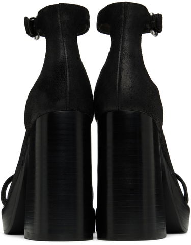 плаття rag & bone rag & bone Matrix Heeled Suede Sandals чорний | WFF22HF019MX19, 1