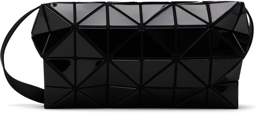Сумка BAO BAO ISSEY MIYAKE Glossy Triangular Panel Carton Shoulder Bag чорний | BB58AG422