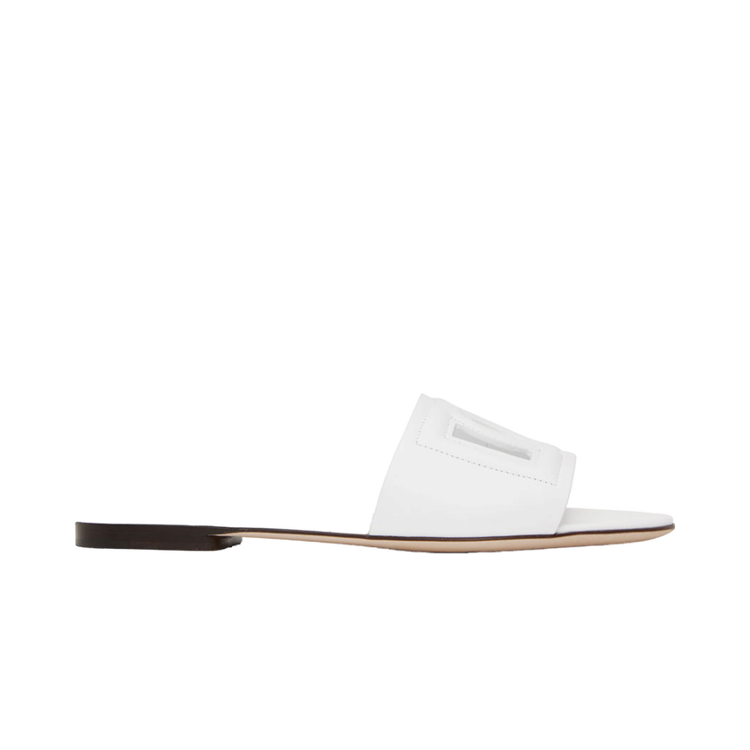 Кросівки та взуття Dolce & Gabbana White 'DG' Cutout Slides білий | CQ0436 AY329