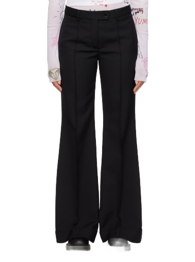 Штани Acne Studios Flared Trousers чорний | AK0684-