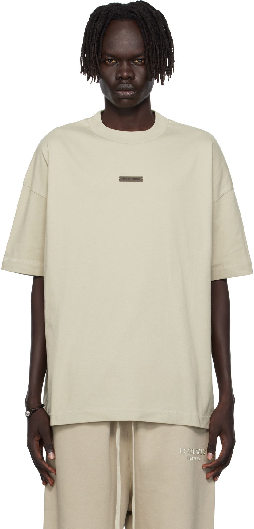 Футболка Fear of God ESSENTIALS Classic Fit T-Shirt бежевий | 125SP254196F