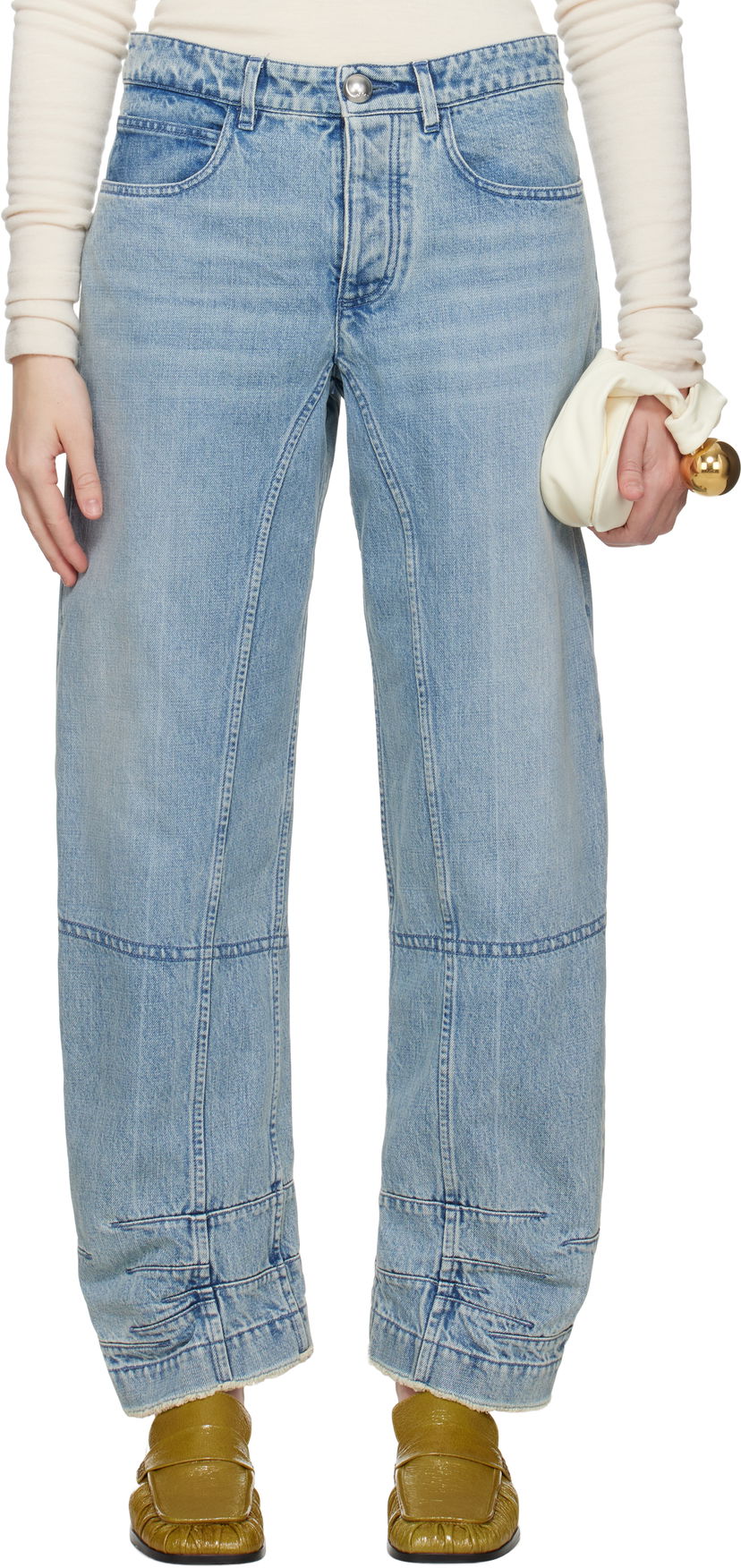 Джинси Jil Sander Jil Sander Darted Jeans Синій | J02KA0332_J46463