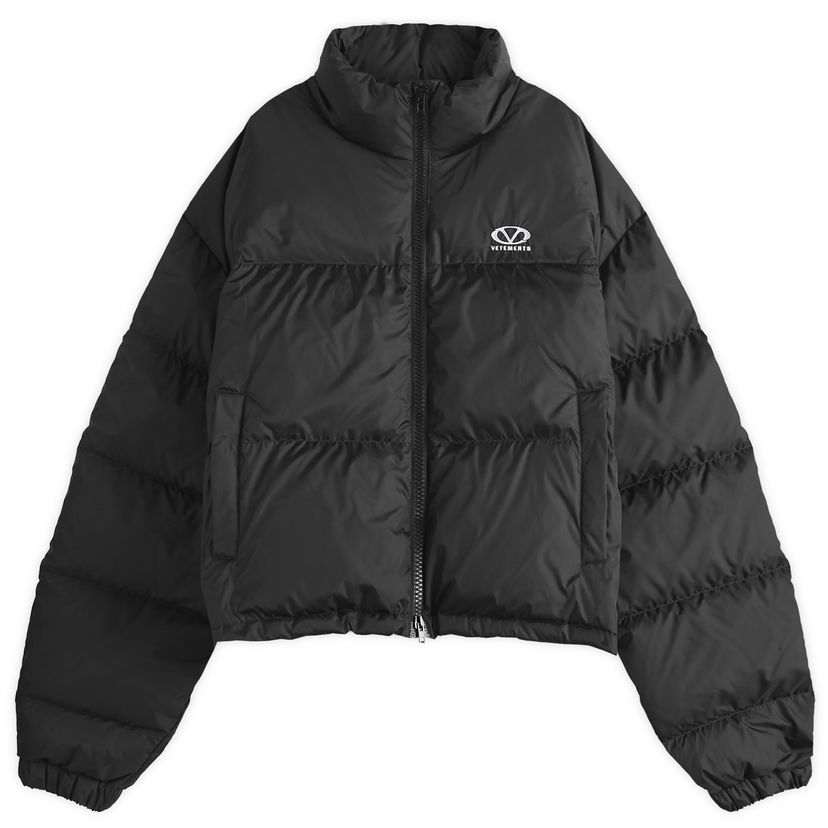 Пуховик VETEMENTS Vetements Logo Puffer Jacket, Size Large чорний | UA66JA350B