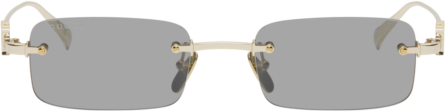 Сонцезахисні окуляри Gucci Gucci 'Gucci' Block Rectangular Sunglasses Металік | GG1808S-003, 0