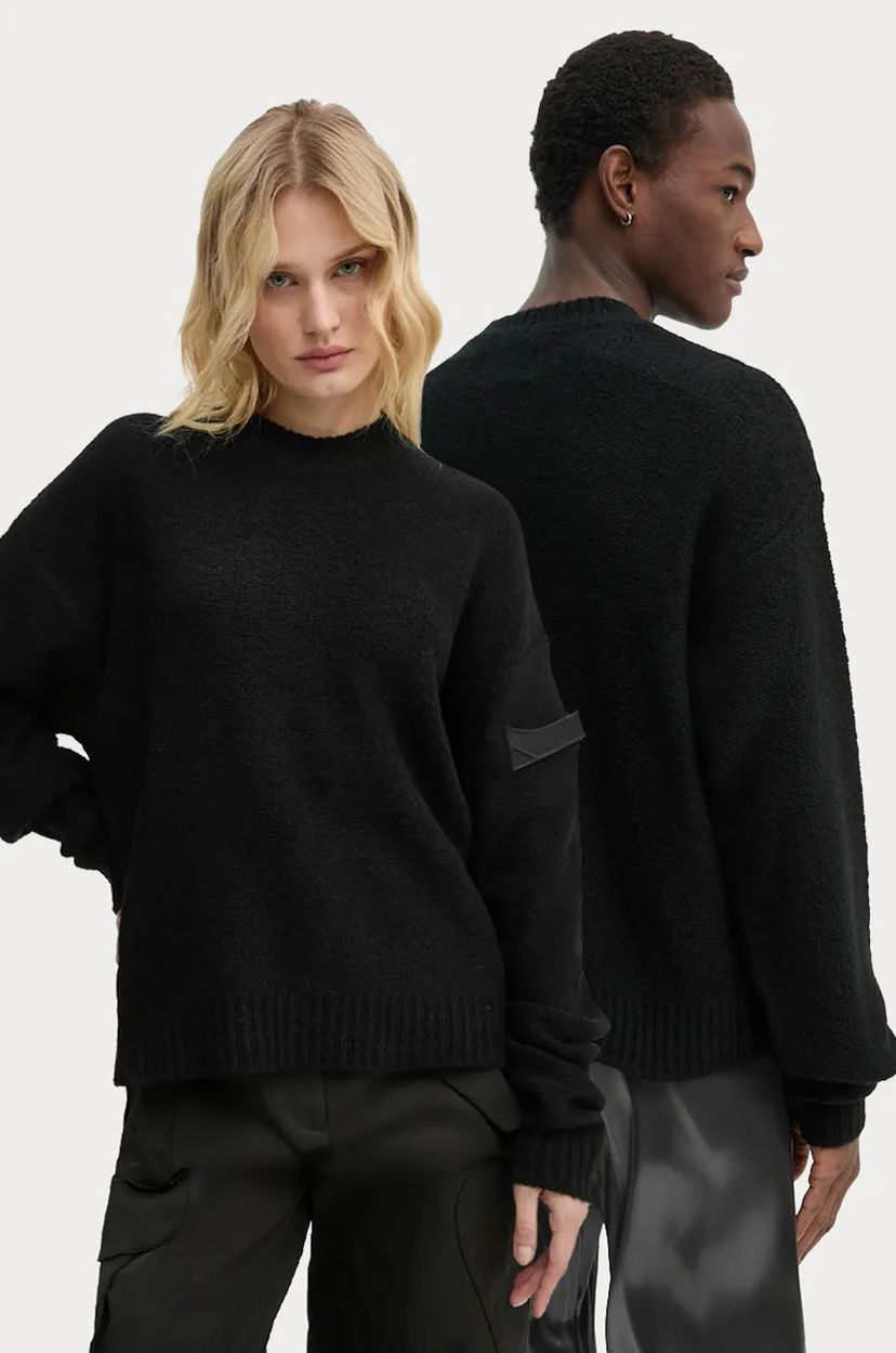 Cветр HELIOT EMIL Lightweight Wool Sweater чорний | AW24.M.07.067.BLK01