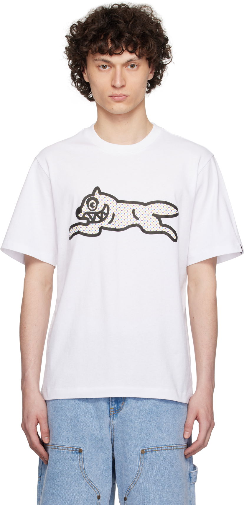 Футболка BBC IceCream ICECREAM Polka Dot Running Dog T-Shirt білий | IC25254