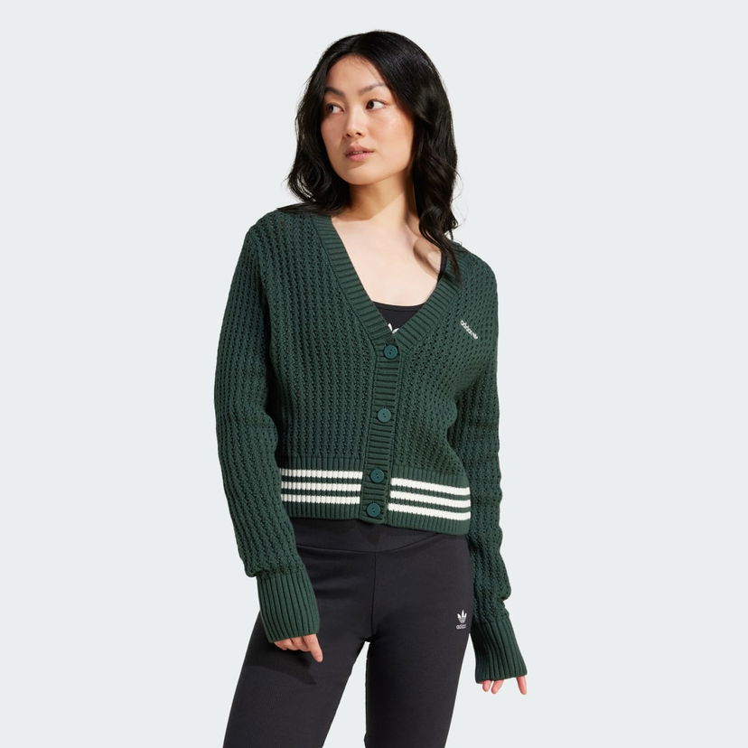 Cветр adidas Performance Knit Cardigan Зелений | IX1046