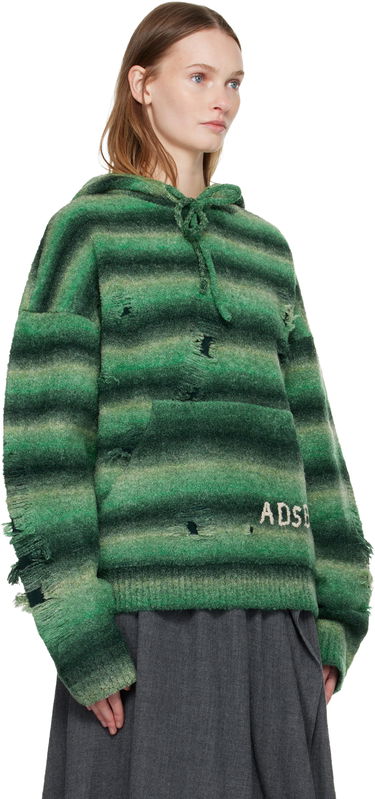 Світшоти Andersson Bell Gradient Distressed Hoodie Зелений | atb1391u, 1