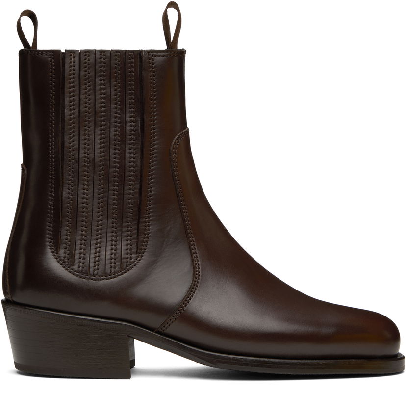 Одяг LEMAIRE Lemaire Leather Chelsea Boots Коричневий | FO0149 LL0106