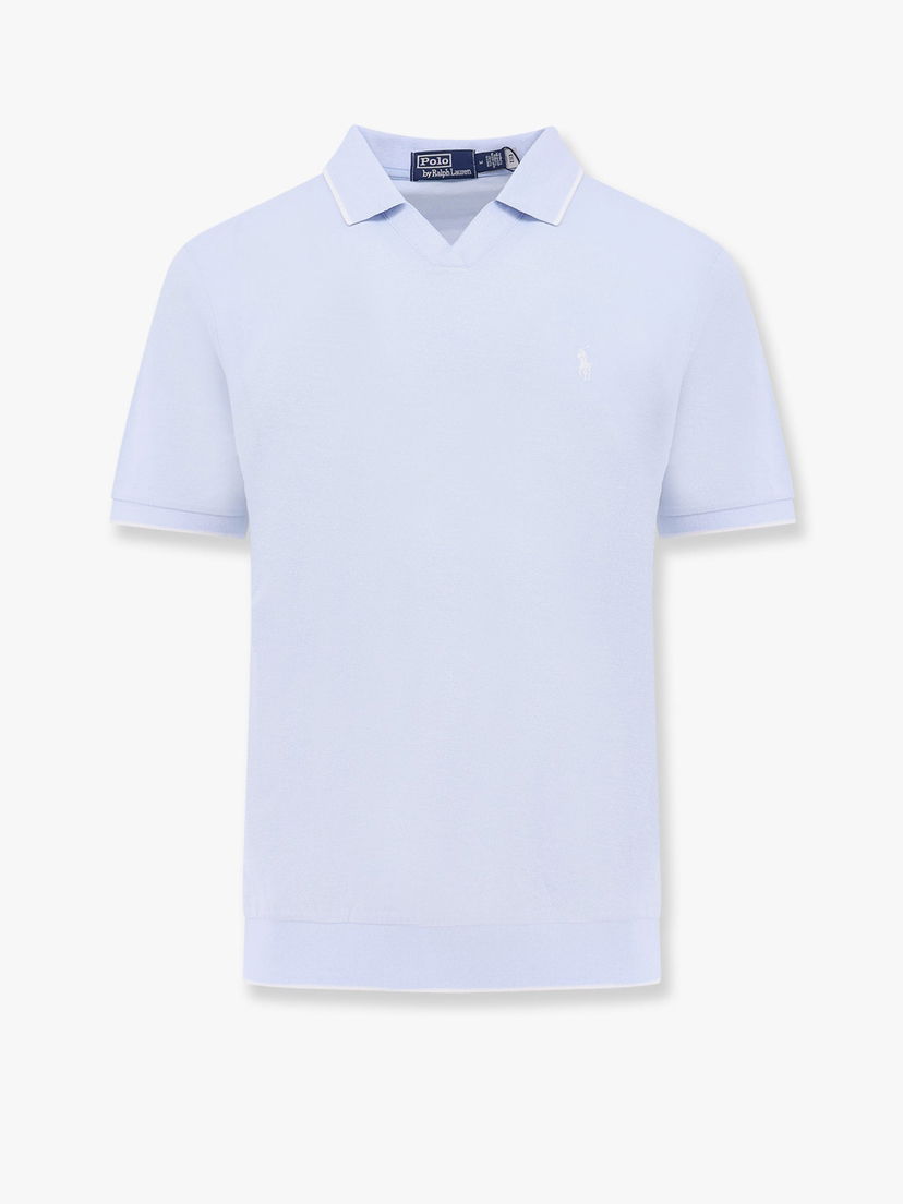 Сорочка поло Polo by Ralph Lauren Men's Polo Ralph Lauren Knitted Polo Shirt Синій | 710964535001