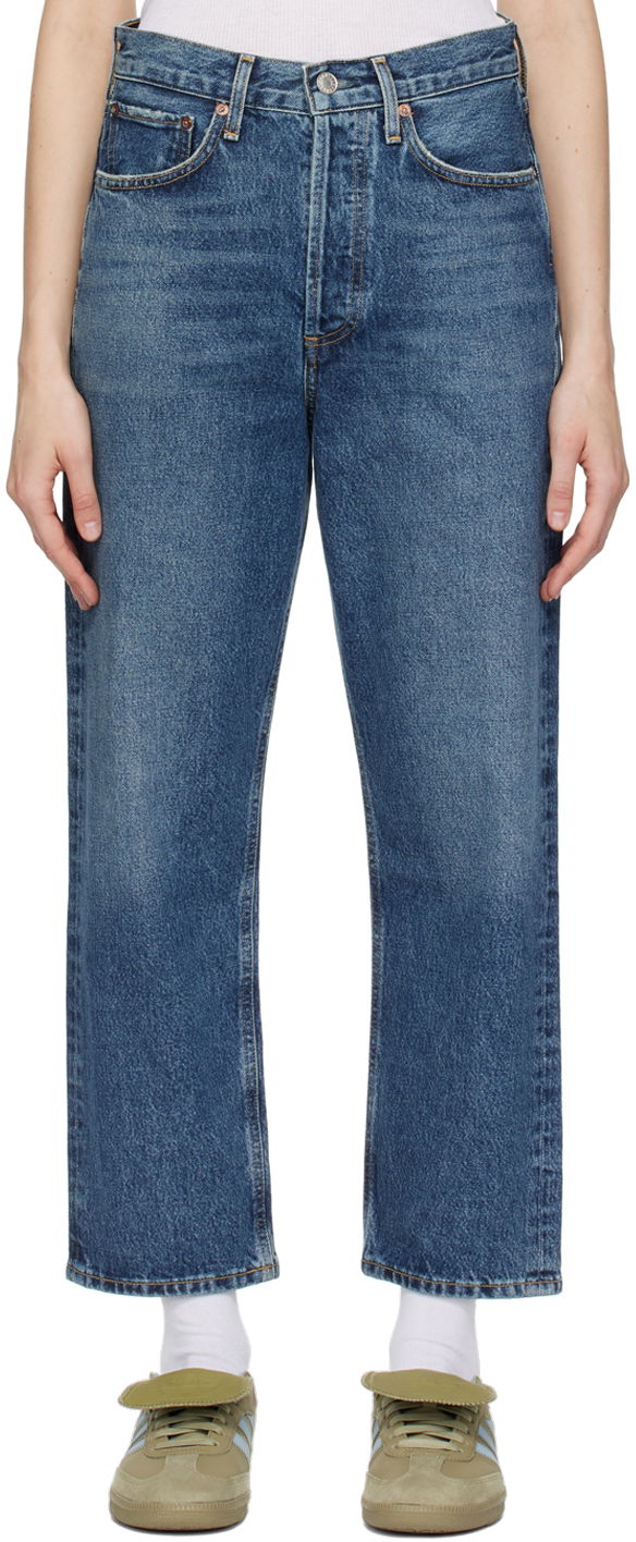 Джинси AGOLDE 90's Crop Jeans темно-синій | A173E-1206