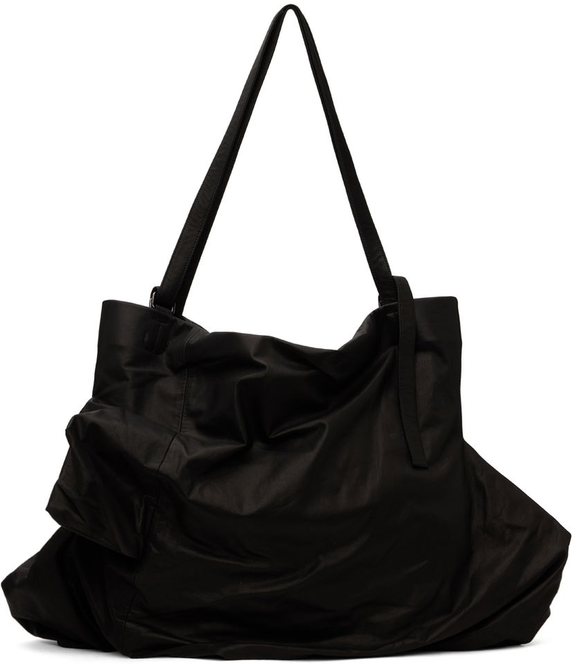 сумка-тоут Yohji Yamamoto Unevenness Leather Tote Bag чорний | DA-I72-798