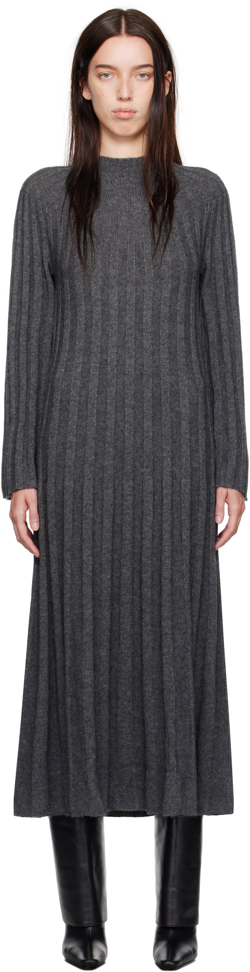 плаття Loulou de Saison Loulou de Saison Irma Maxi Dress Сірий | IRMA