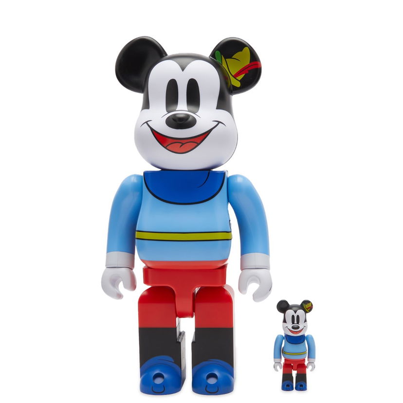Колекційний Medicom Toy Mickey Mouse Brave Little Tailor Be@rbrick in Multi 100%/400% Синій | 4530956607894