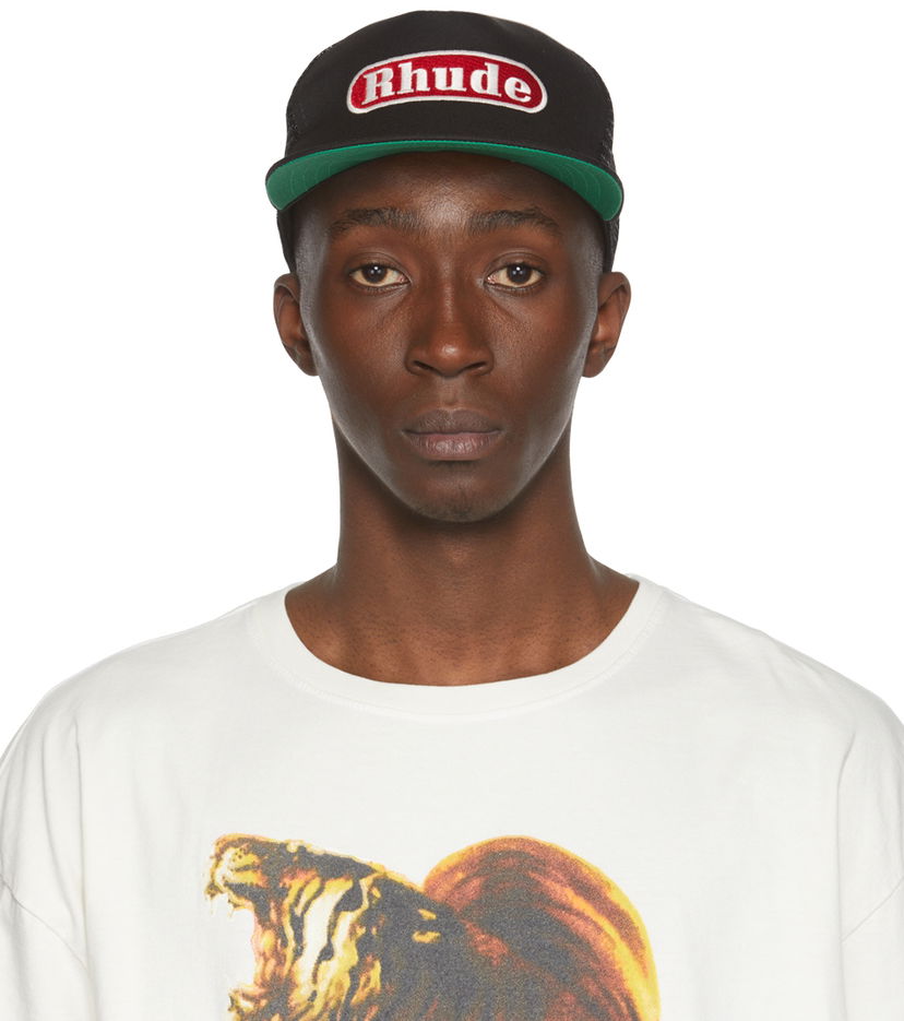 Кепка Rhude Pit Stop Trucker Cap чорний | RHPF22HA15360372