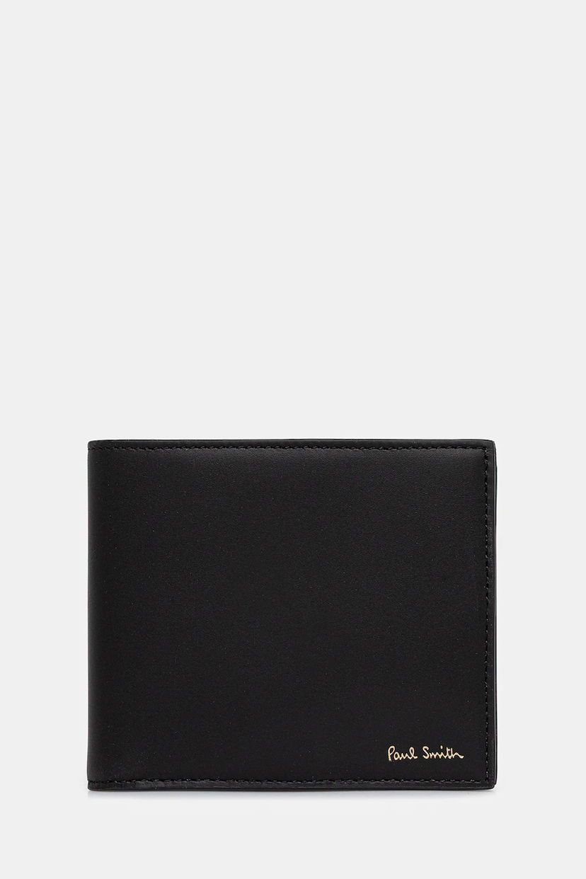 Гаманець Paul Smith Paul Smith Leather Bi-Fold Wallet чорний | M1A.4833.CMULTI