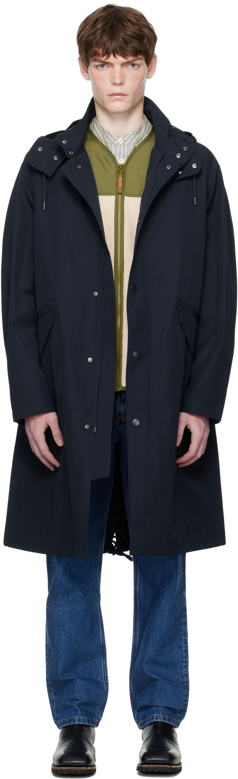 Парка A.P.C. A.P.C. Antonin Parka темно-синій | PSAJB-M30202