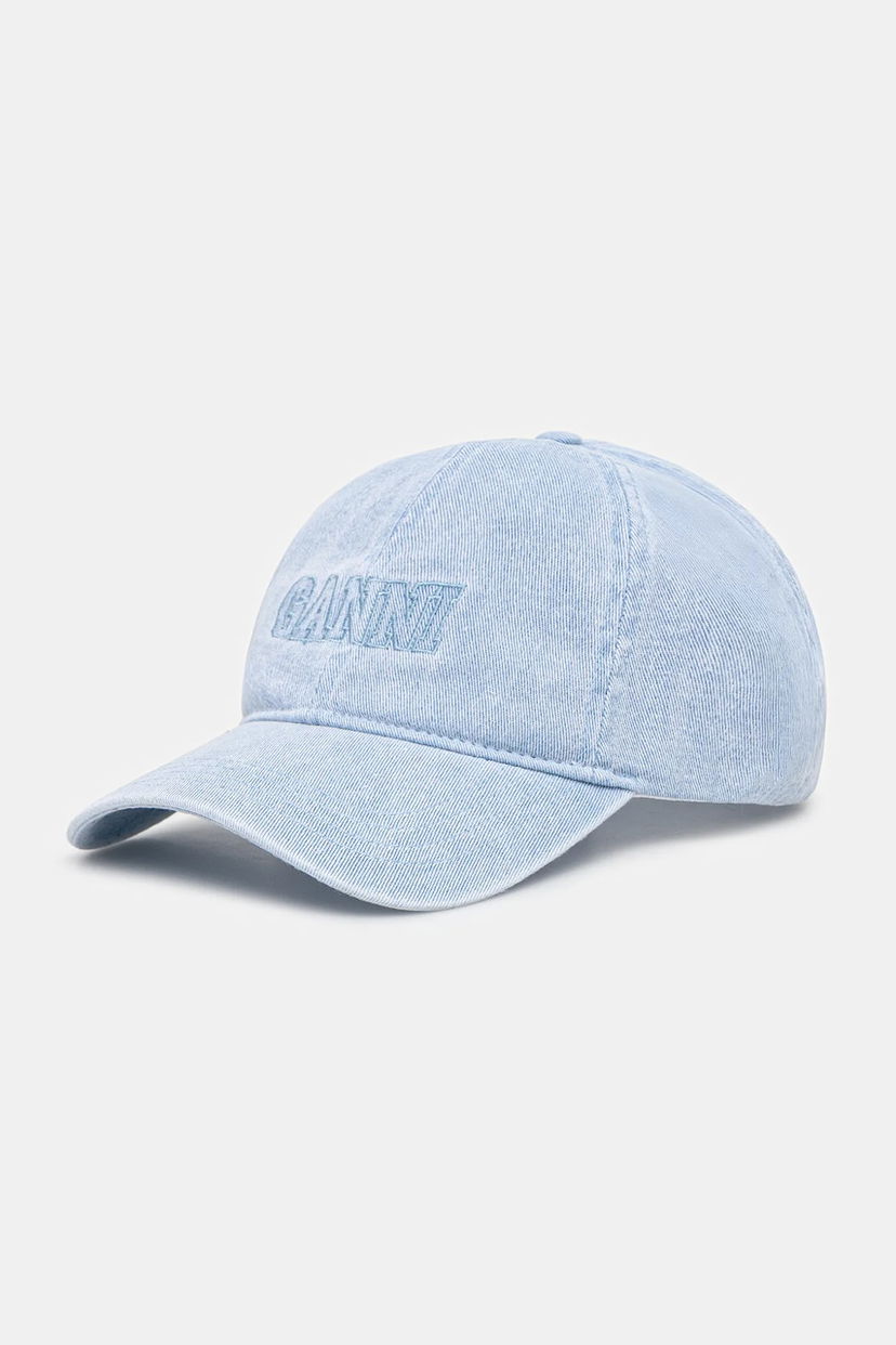Кепка GANNI GANNI Denim Baseball Cap Синій | A5760