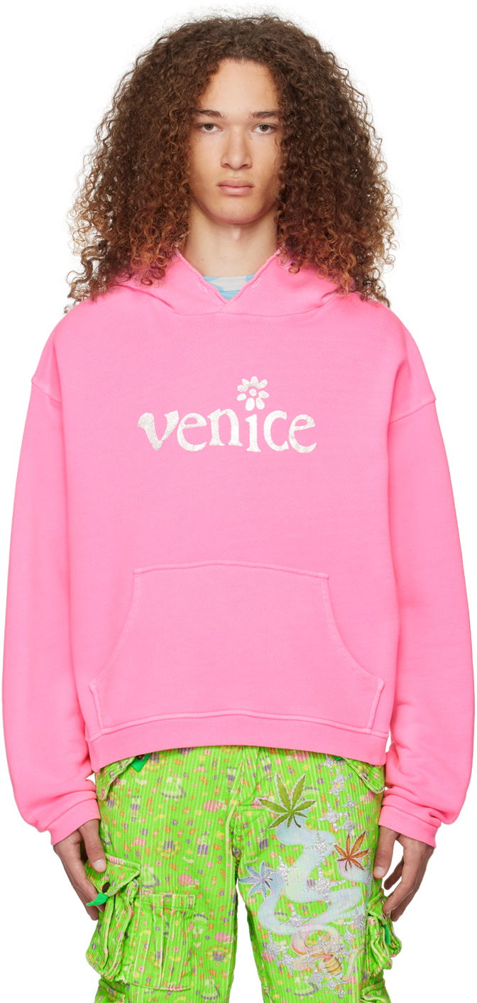 Світшоти ERL Venice Print Hoodie Рожевий | ERL07T031