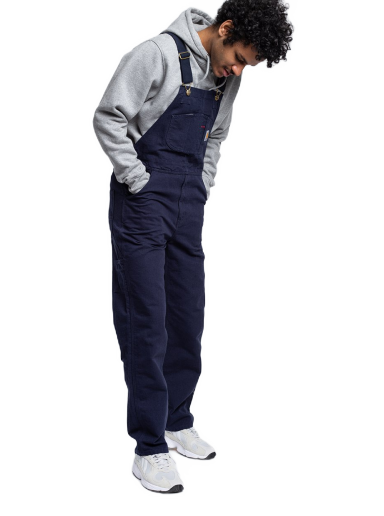 Штани і джинси Carhartt WIP Bib Overall темно-синій | I026462