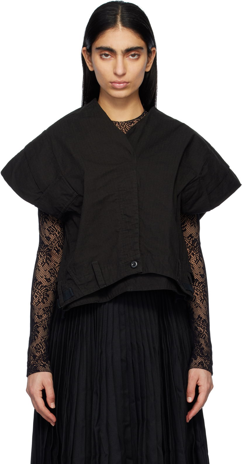 Жилет Balenciaga Cargo Top чорний | 808856 TRP08