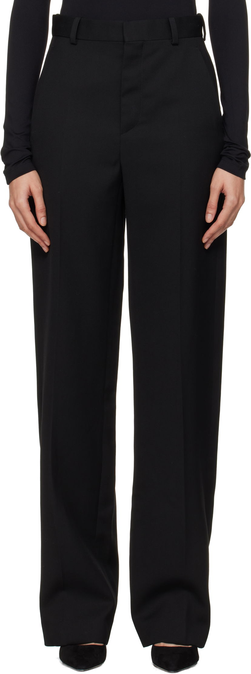 Штани WARDROBE.NYC Straight Leg Trousers чорний | W2214F24WO
