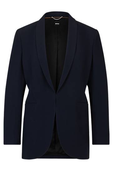 Куртка BOSS Regular-Fit Shawl-Lapel Jacket темно-синій | 50512808