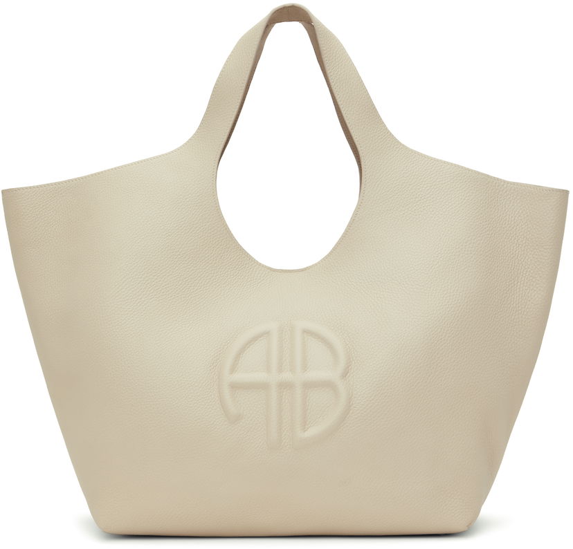 Сумочка Anine Bing Lili Embossed Leather Tote Bag бежевий | A-13-10244-SDA26