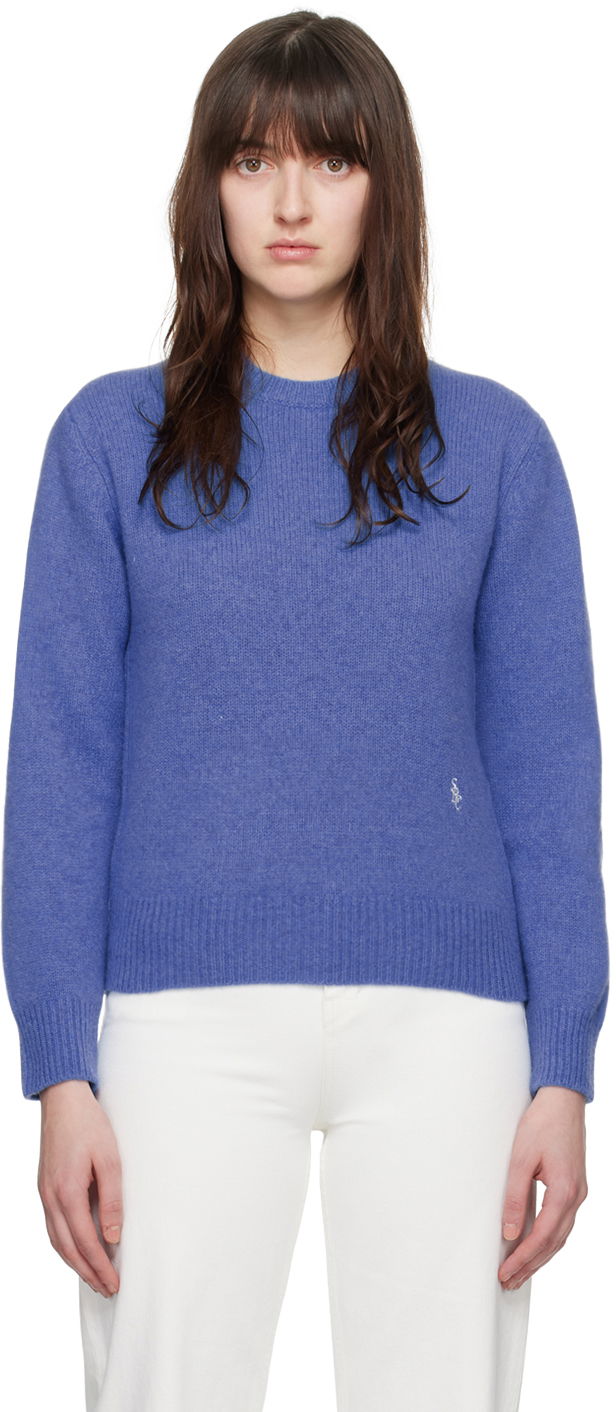 Cветр Sporty & Rich 'SRC' Sweater темно-синій | CRAW2388TA