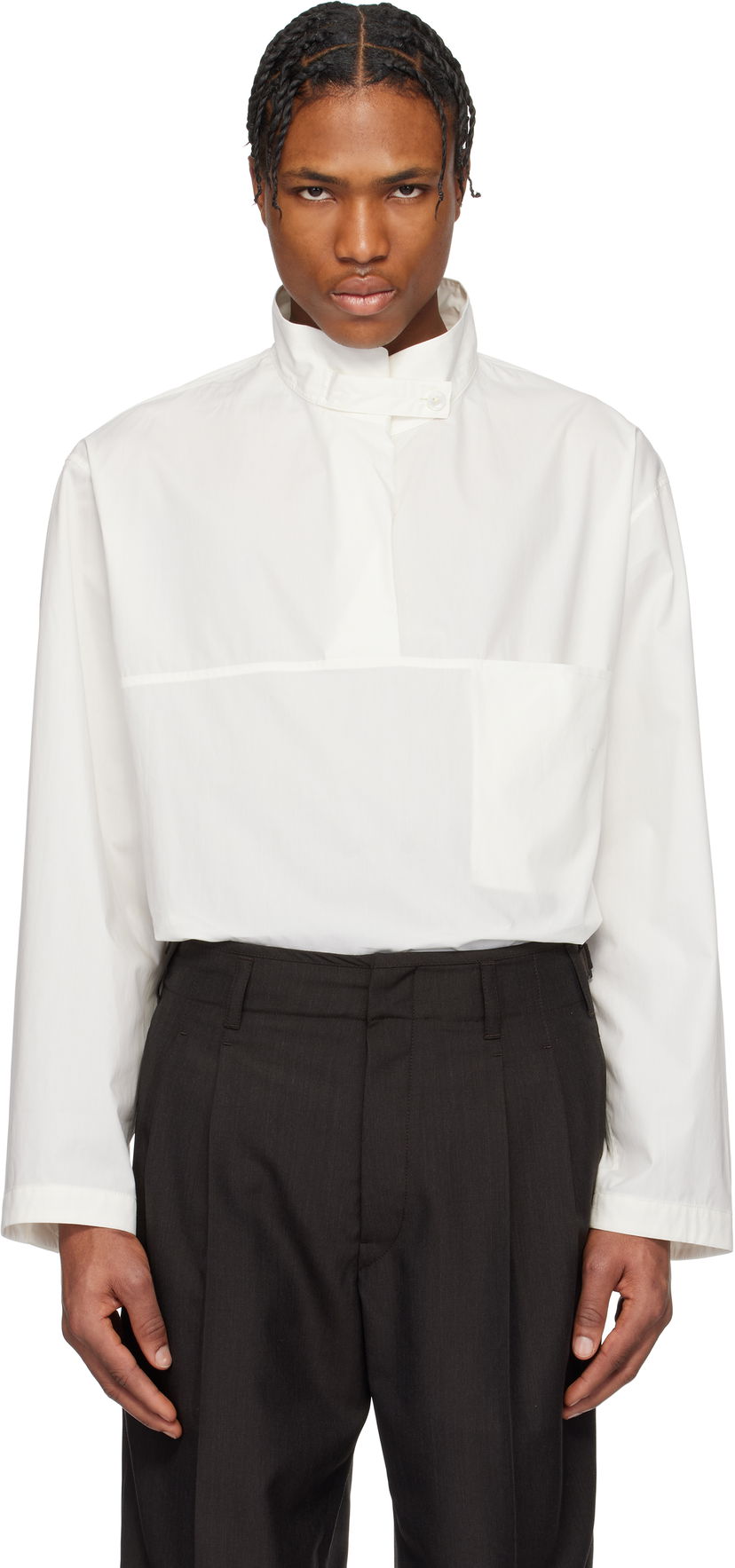 Сорочка LEMAIRE Lemaire Vareuse Shirt білий | TO1354 LF588