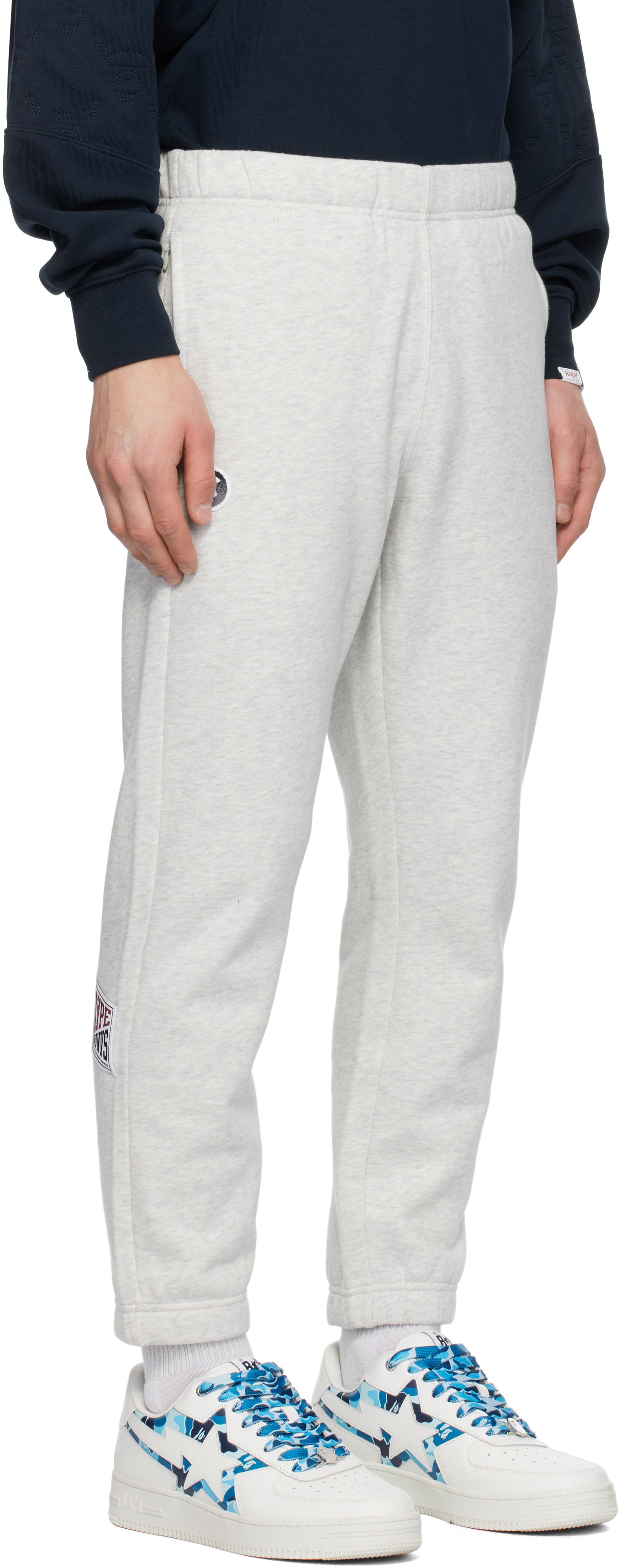 Спортивні штани AAPE by A Bathing Ape AAPE by A Bathing Ape Main Sweatpants Сірий | AAPPTMB638XANWH2, 1